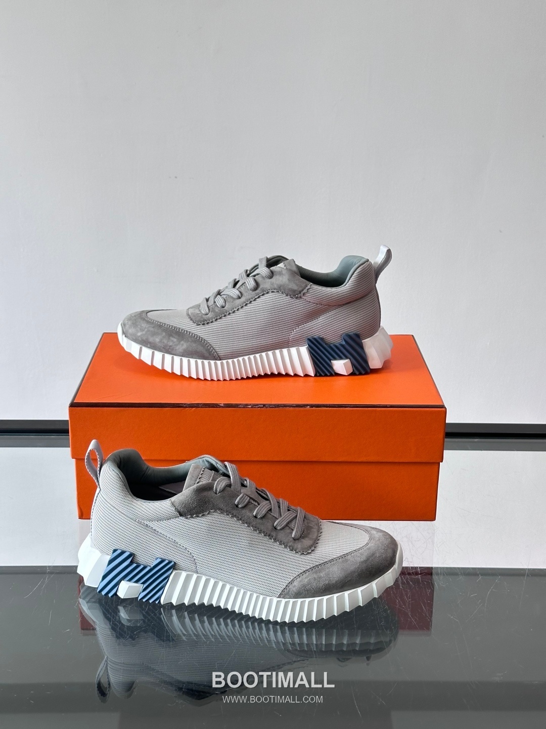 에르메스 송아지가죽 H로고 플랫폼 화이트 스니커즈 Hermes Calfskin H Logo Platform White Sneakers 4cm 4