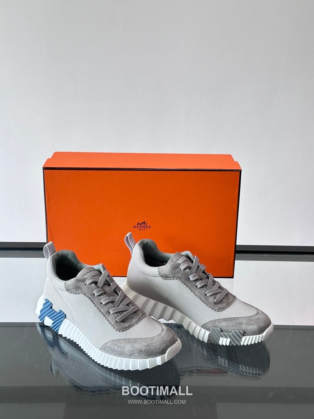 에르메스 송아지가죽 H로고 플랫폼 화이트 스니커즈 Hermes Calfskin H Logo Platform White Sneakers 4cm 5