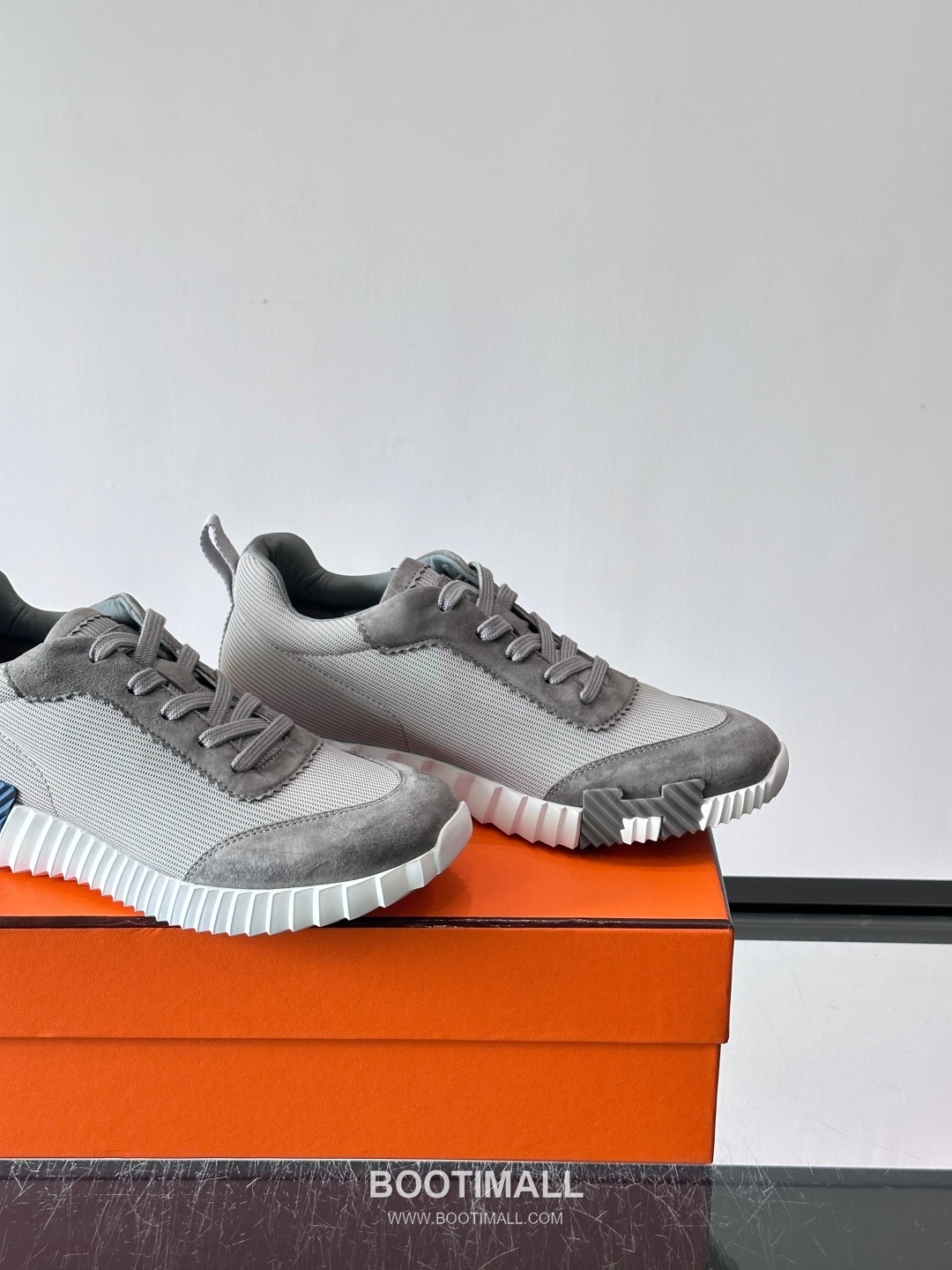 에르메스 송아지가죽 H로고 플랫폼 화이트 스니커즈 Hermes Calfskin H Logo Platform White Sneakers 4cm 7