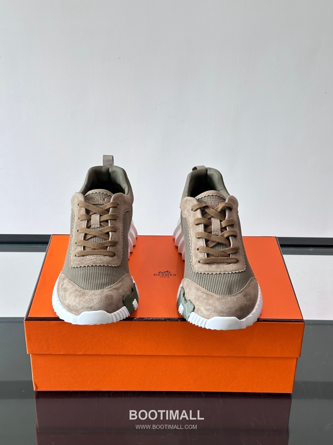 에르메스 송아지가죽 H로고 플랫폼 화이트 스니커즈 Hermes Calfskin H Logo Platform White Sneakers 4cm 2