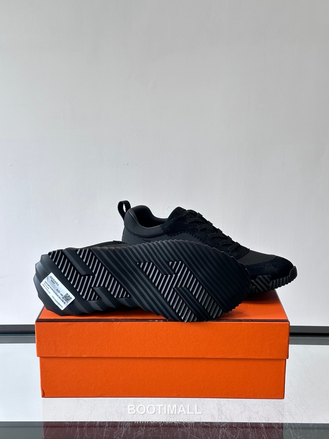 에르메스 송아지가죽 H로고 플랫폼 화이트 스니커즈 Hermes Calfskin H Logo Platform White Sneakers 4cm 9