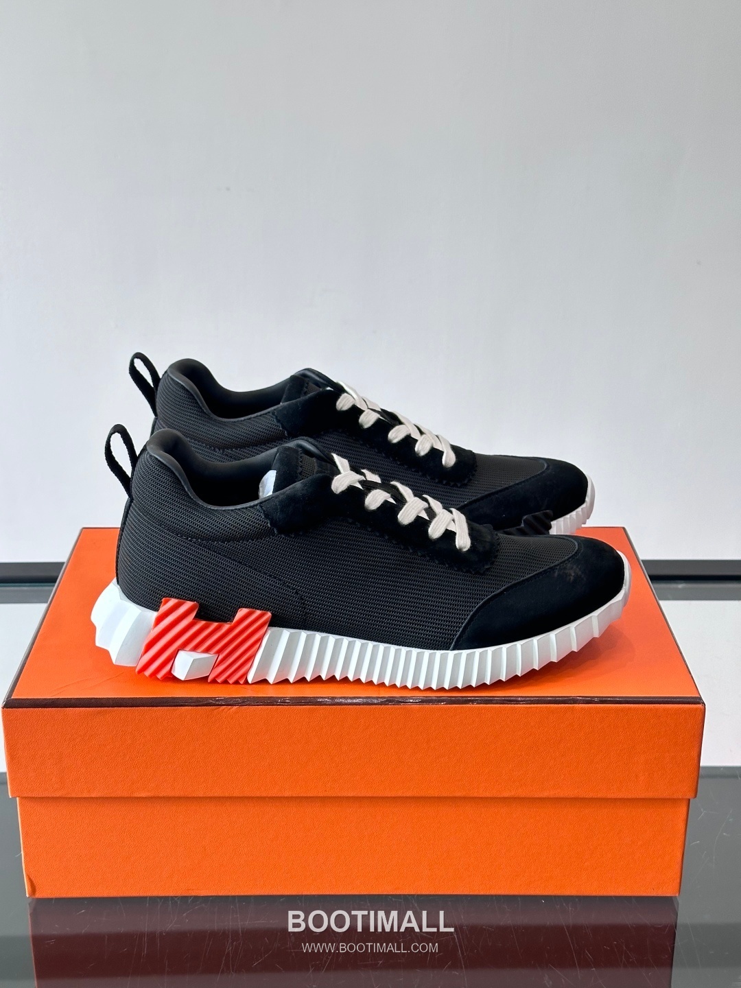 에르메스 송아지가죽 H로고 플랫폼 화이트 스니커즈 Hermes Calfskin H Logo Platform White Sneakers 4cm 1