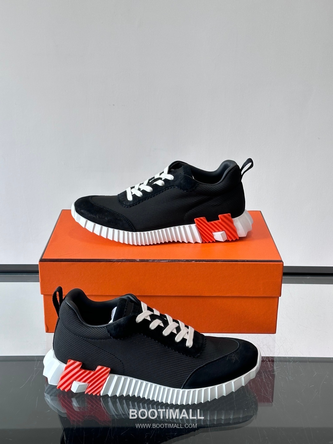 에르메스 송아지가죽 H로고 플랫폼 화이트 스니커즈 Hermes Calfskin H Logo Platform White Sneakers 4cm 4