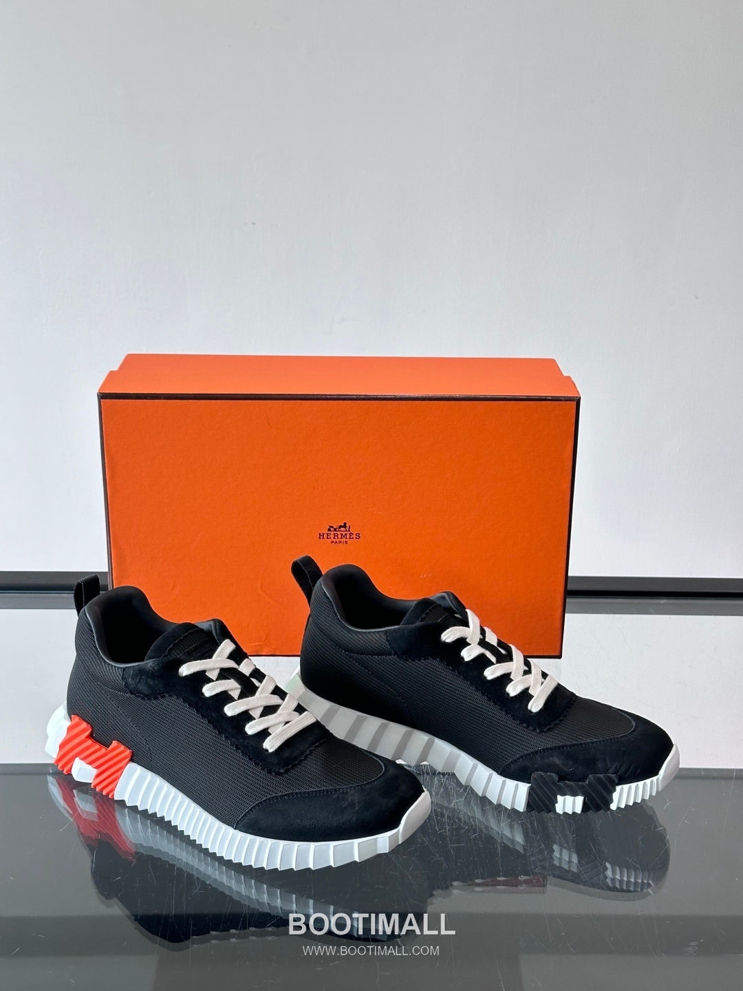 에르메스 송아지가죽 H로고 플랫폼 화이트 스니커즈 Hermes Calfskin H Logo Platform White Sneakers 4cm 5