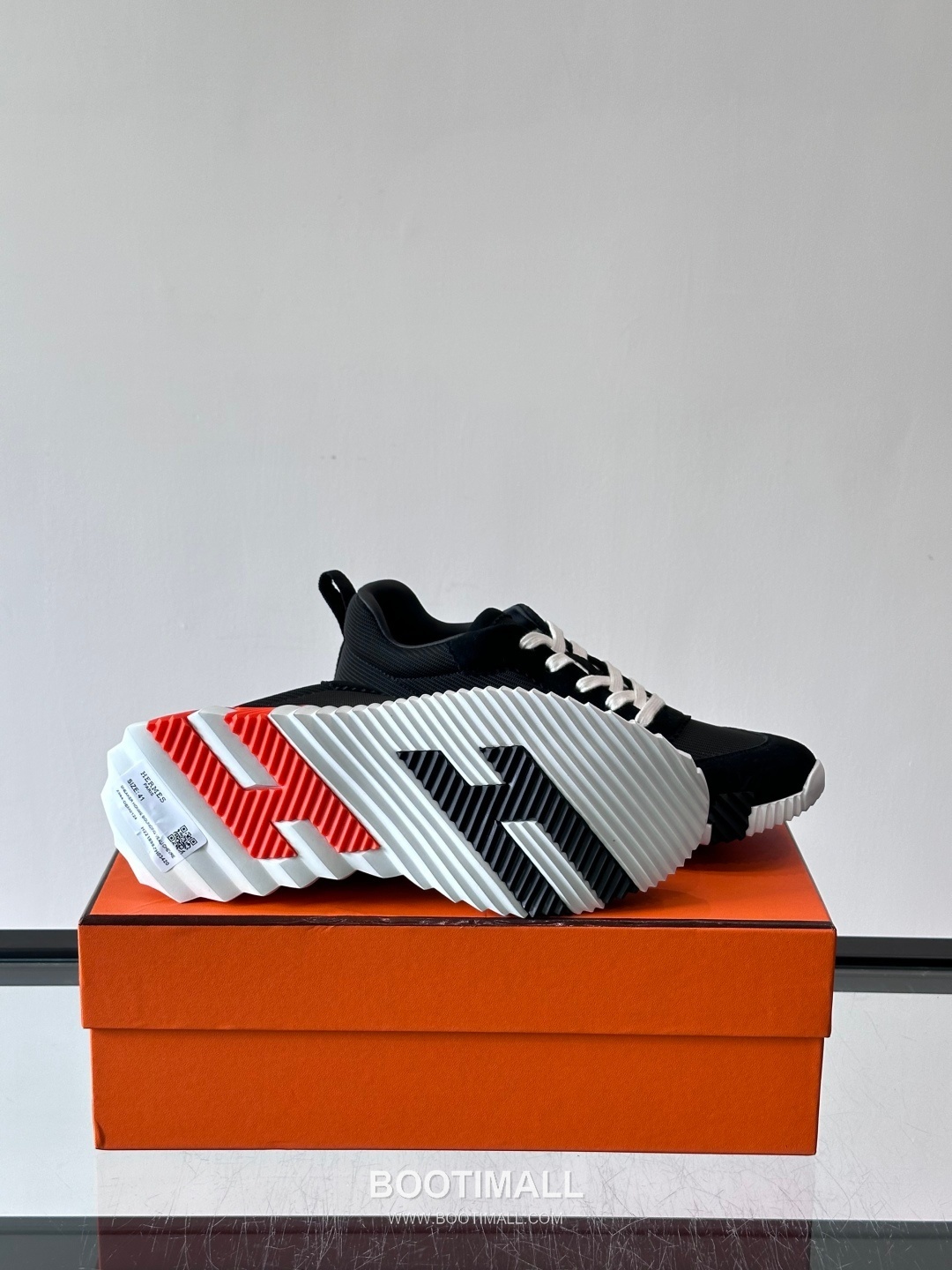 에르메스 송아지가죽 H로고 플랫폼 화이트 스니커즈 Hermes Calfskin H Logo Platform White Sneakers 4cm 9