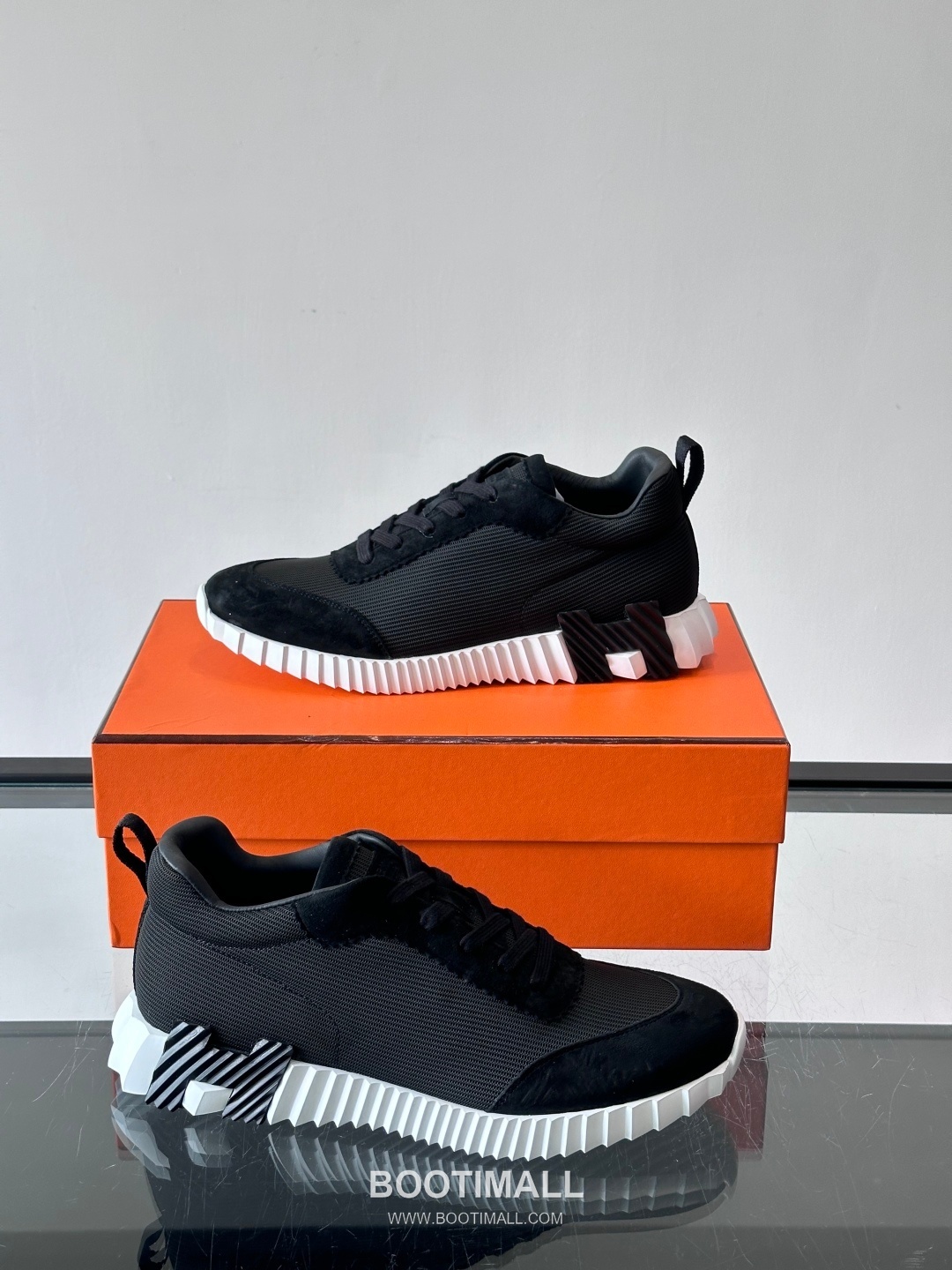 에르메스 송아지가죽 H로고 플랫폼 화이트 스니커즈 Hermes Calfskin H Logo Platform White Sneakers 4cm 4