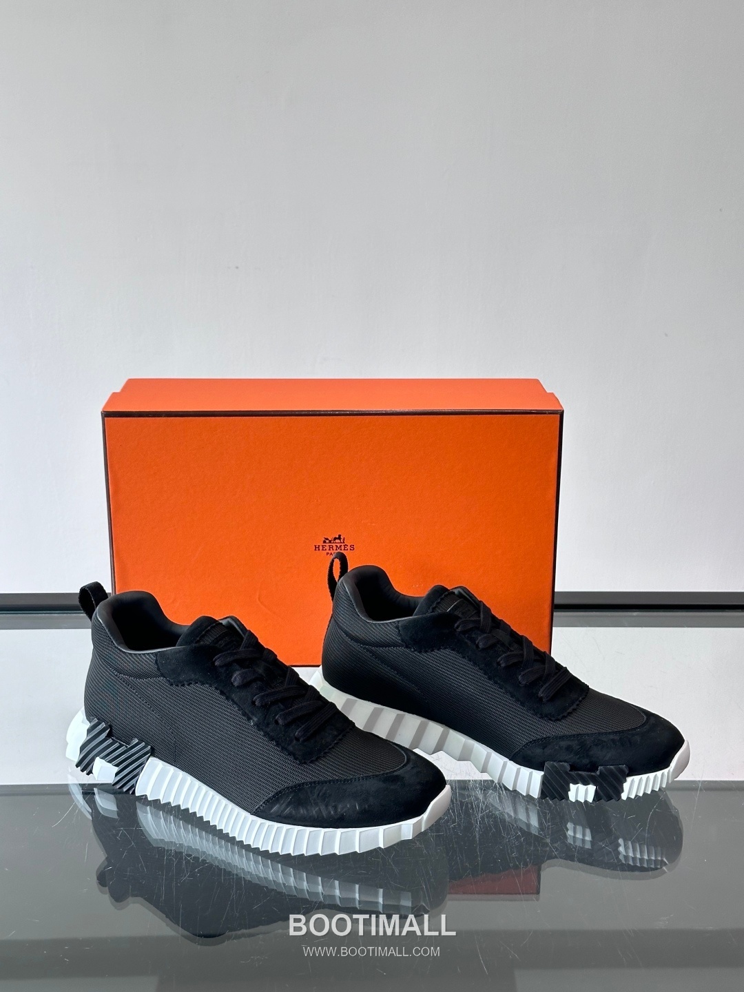 에르메스 송아지가죽 H로고 플랫폼 화이트 스니커즈 Hermes Calfskin H Logo Platform White Sneakers 4cm 5