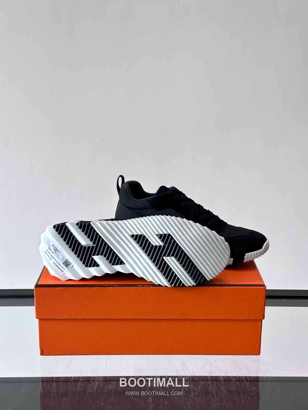 에르메스 송아지가죽 H로고 플랫폼 화이트 스니커즈 Hermes Calfskin H Logo Platform White Sneakers 4cm 9