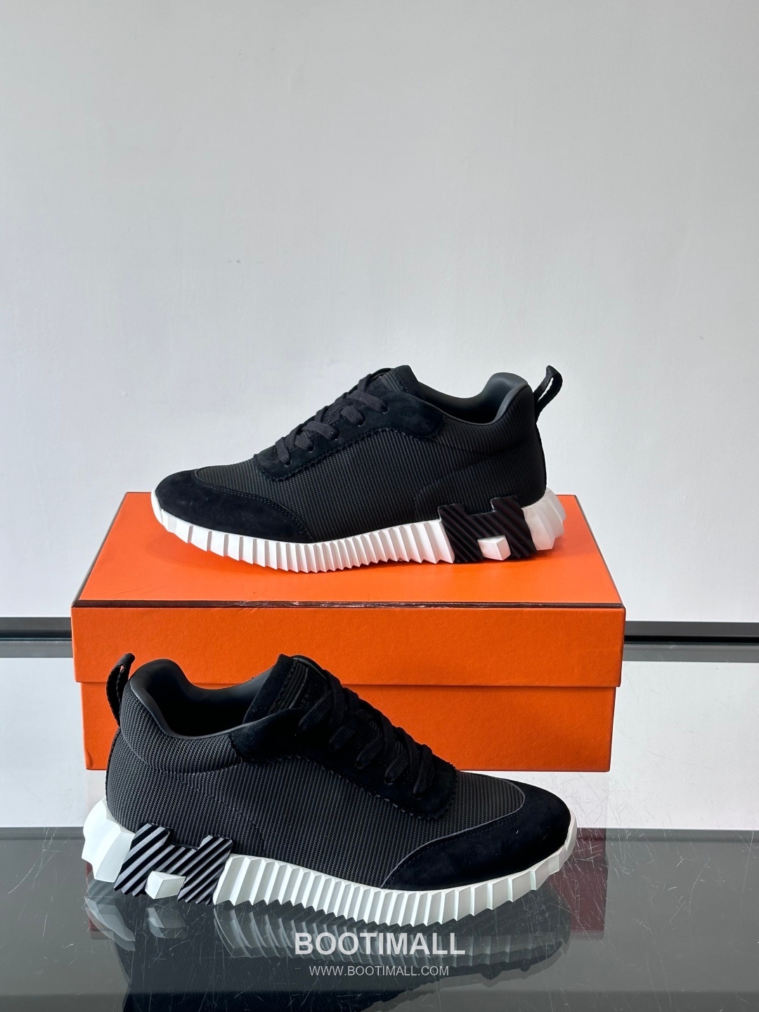 에르메스 송아지가죽 H로고 플랫폼 화이트 스니커즈 Hermes Calfskin H Logo Platform White Sneakers 4cm 4