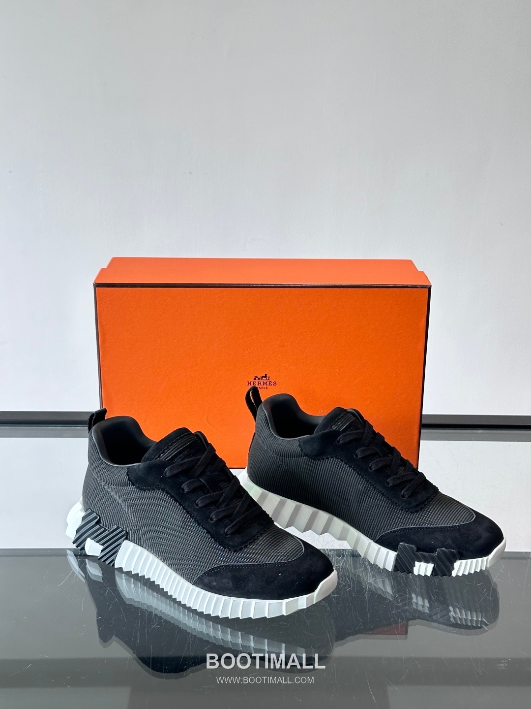 에르메스 송아지가죽 H로고 플랫폼 화이트 스니커즈 Hermes Calfskin H Logo Platform White Sneakers 4cm 5