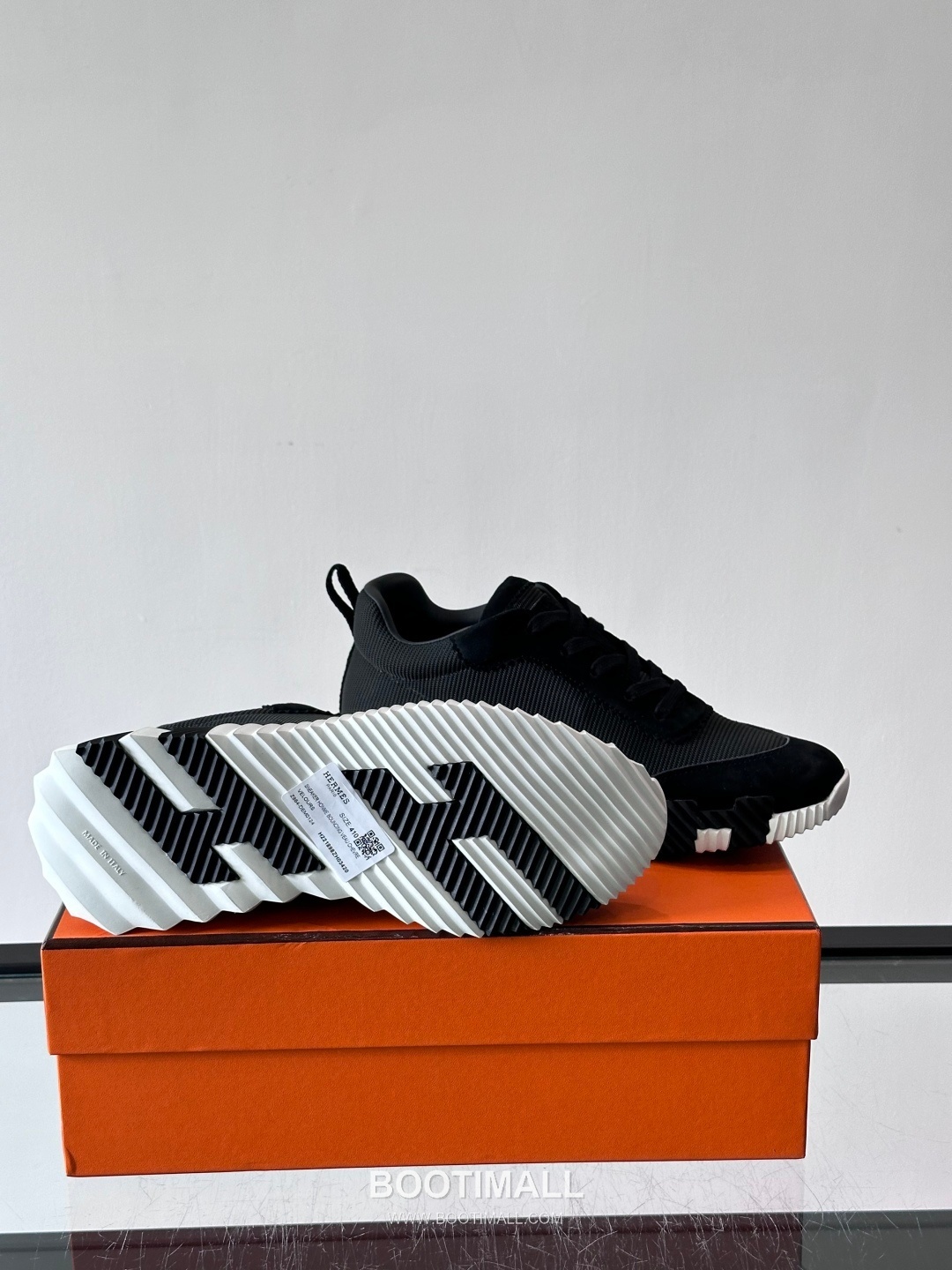 에르메스 송아지가죽 H로고 플랫폼 화이트 스니커즈 Hermes Calfskin H Logo Platform White Sneakers 4cm 9