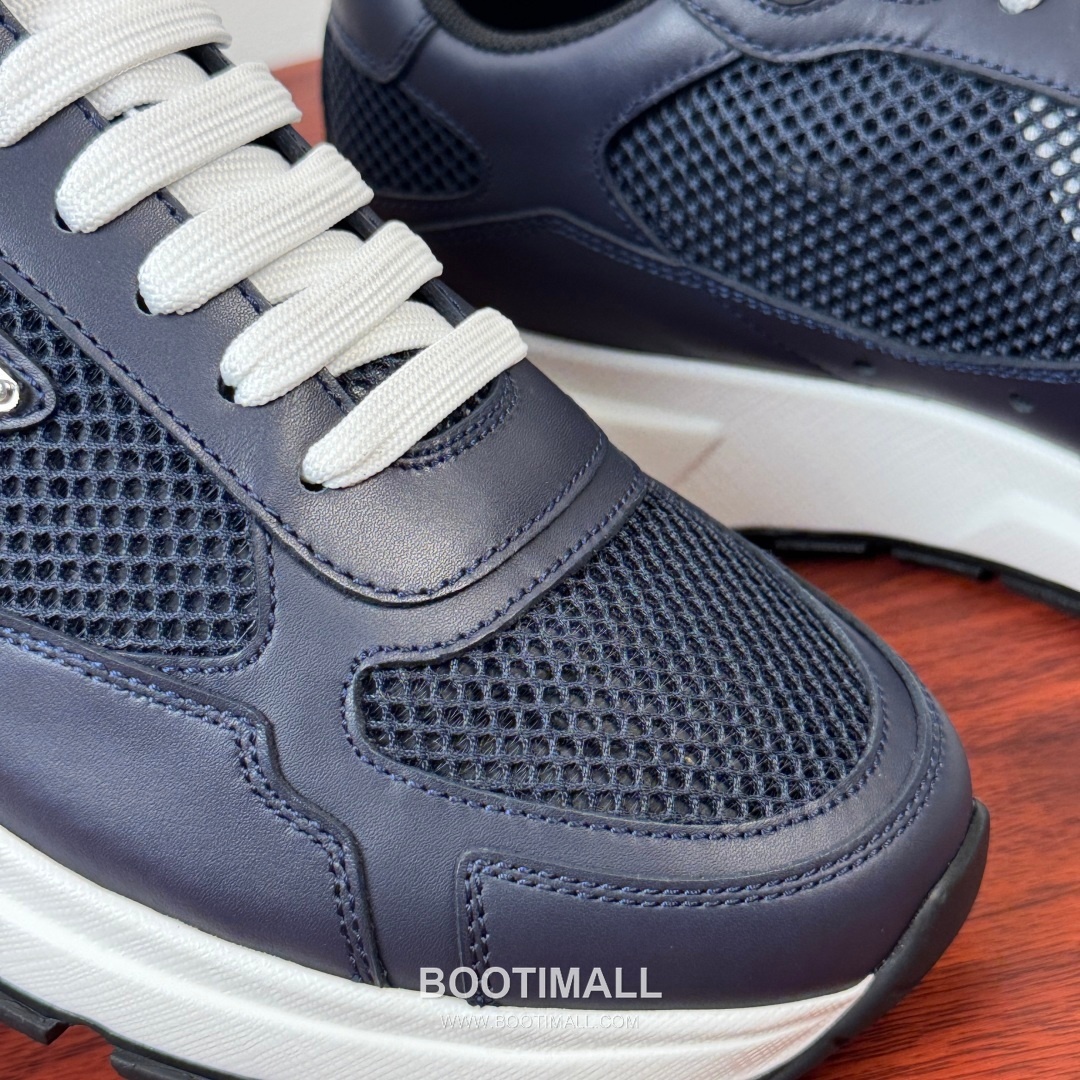 프라다 Prax 스웨이드 Re-Nylon 삼각로고 로우탑 블랙 스니커즈 Prada Prax Suede Re-Nylon Triangle Logo Low-top Black Sneakers 2.5cm 5