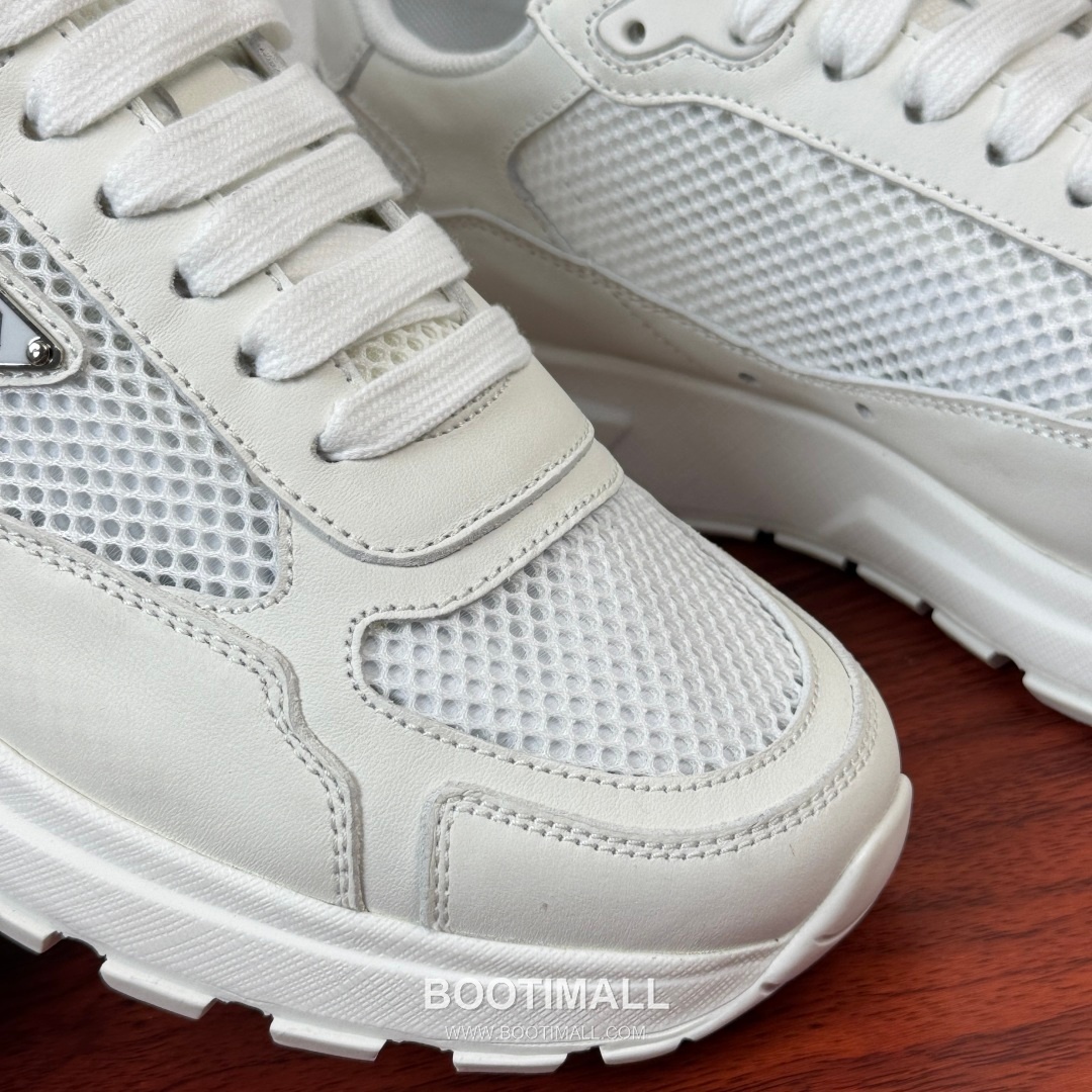 프라다 Prax 스웨이드 Re-Nylon 삼각로고 로우탑 블랙 스니커즈 Prada Prax Suede Re-Nylon Triangle Logo Low-top Black Sneakers 2.5cm 5