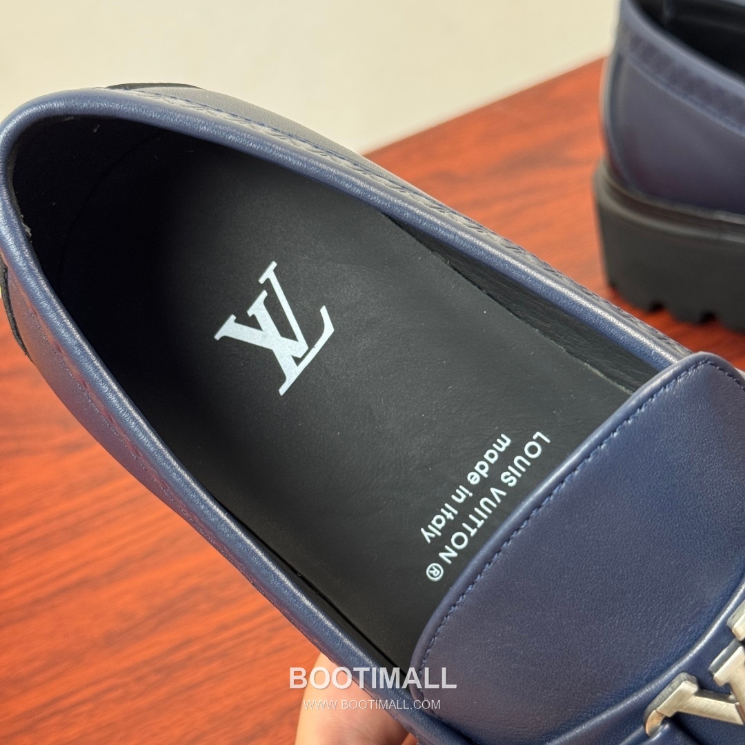 루이비통 Major 다미에 캔버스 소가죽 버클디테일 블랙 로퍼 Louis Vuitton Major Damier Canvas Calfskin Buckle Detail Black Loafers 7