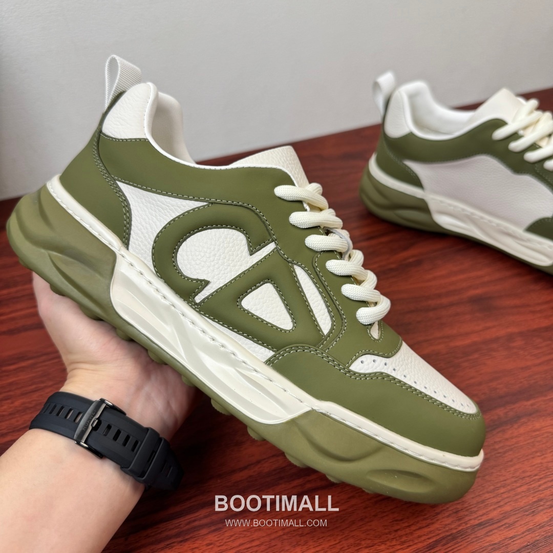 디올 리치그레인 가죽 CD로고 플랫폼 블랙 스니커즈 Dior Grained Leather CD Logo Platform Black Sneakers 4