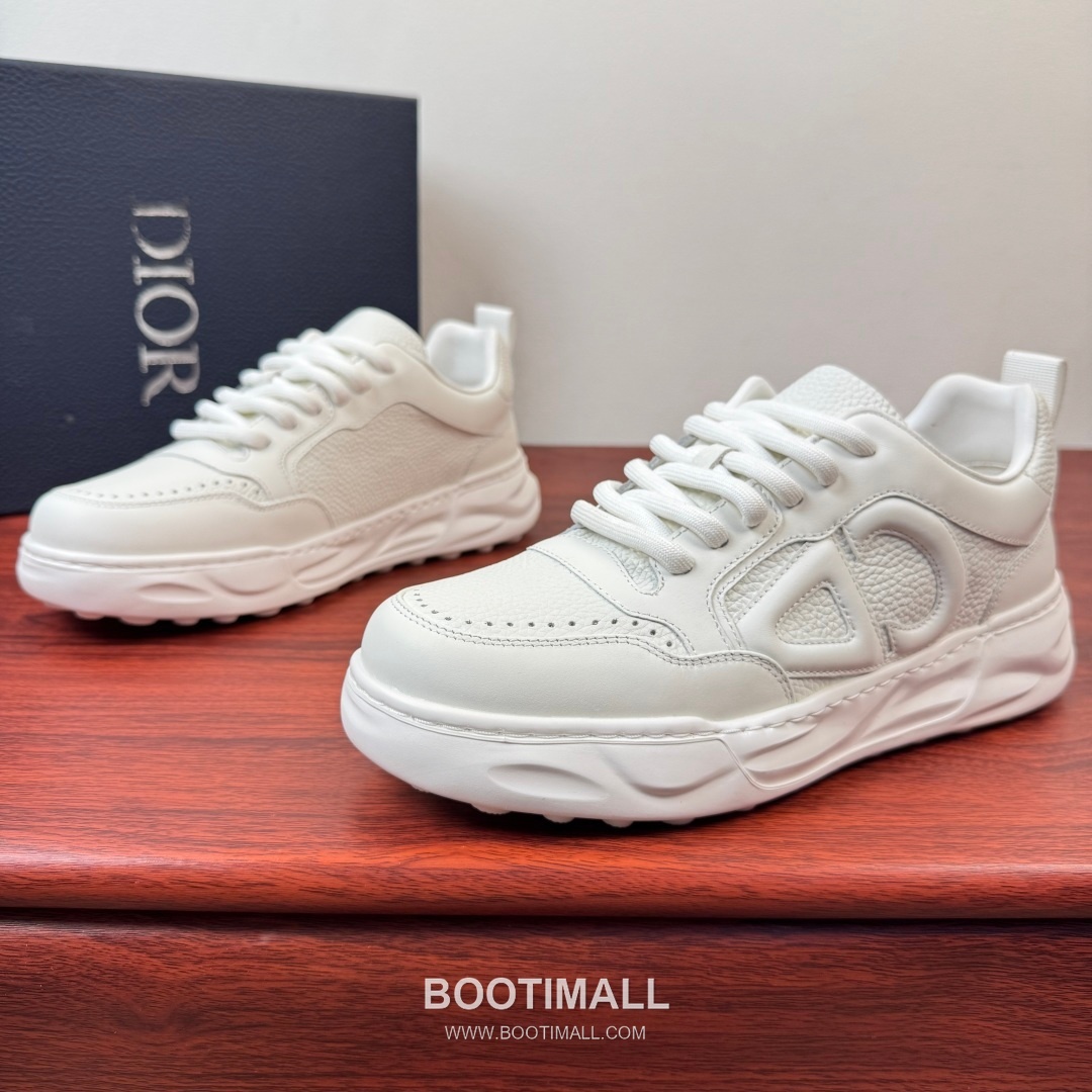 디올 리치그레인 가죽 CD로고 플랫폼 블랙 스니커즈 Dior Grained Leather CD Logo Platform Black Sneakers 2