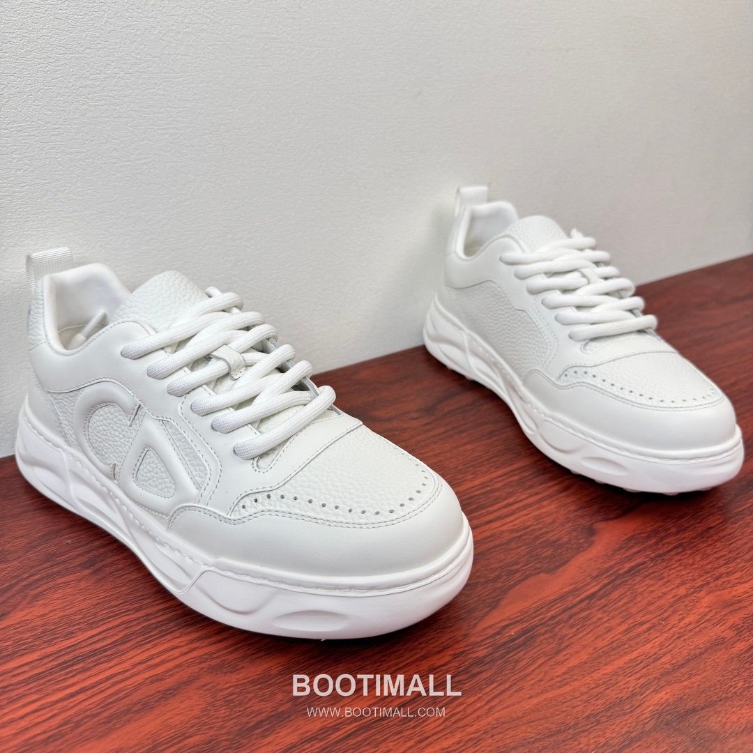 디올 리치그레인 가죽 CD로고 플랫폼 블랙 스니커즈 Dior Grained Leather CD Logo Platform Black Sneakers 3