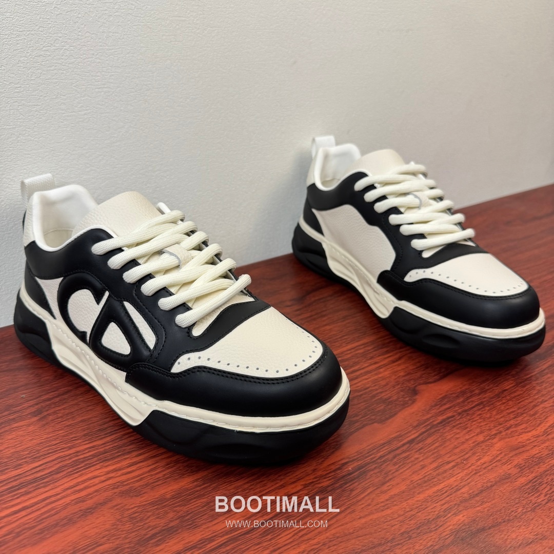 디올 리치그레인 가죽 CD로고 플랫폼 블랙 스니커즈 Dior Grained Leather CD Logo Platform Black Sneakers 3