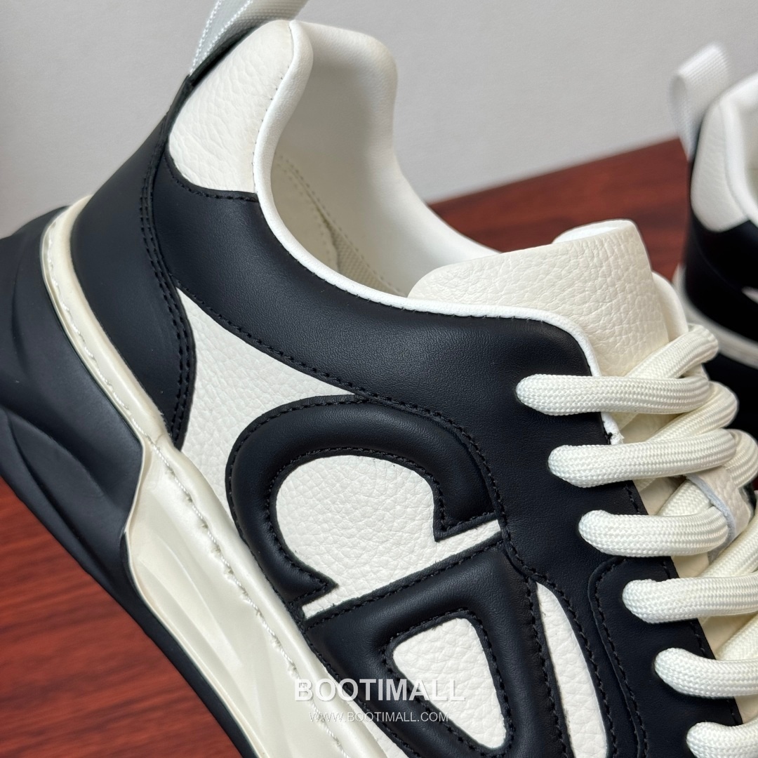 디올 리치그레인 가죽 CD로고 플랫폼 블랙 스니커즈 Dior Grained Leather CD Logo Platform Black Sneakers 6