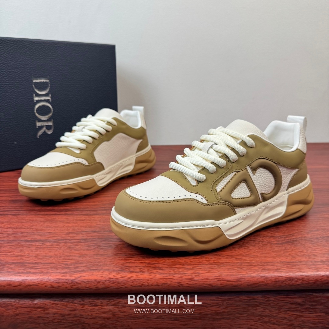 디올 리치그레인 가죽 CD로고 플랫폼 블랙 스니커즈 Dior Grained Leather CD Logo Platform Black Sneakers 2