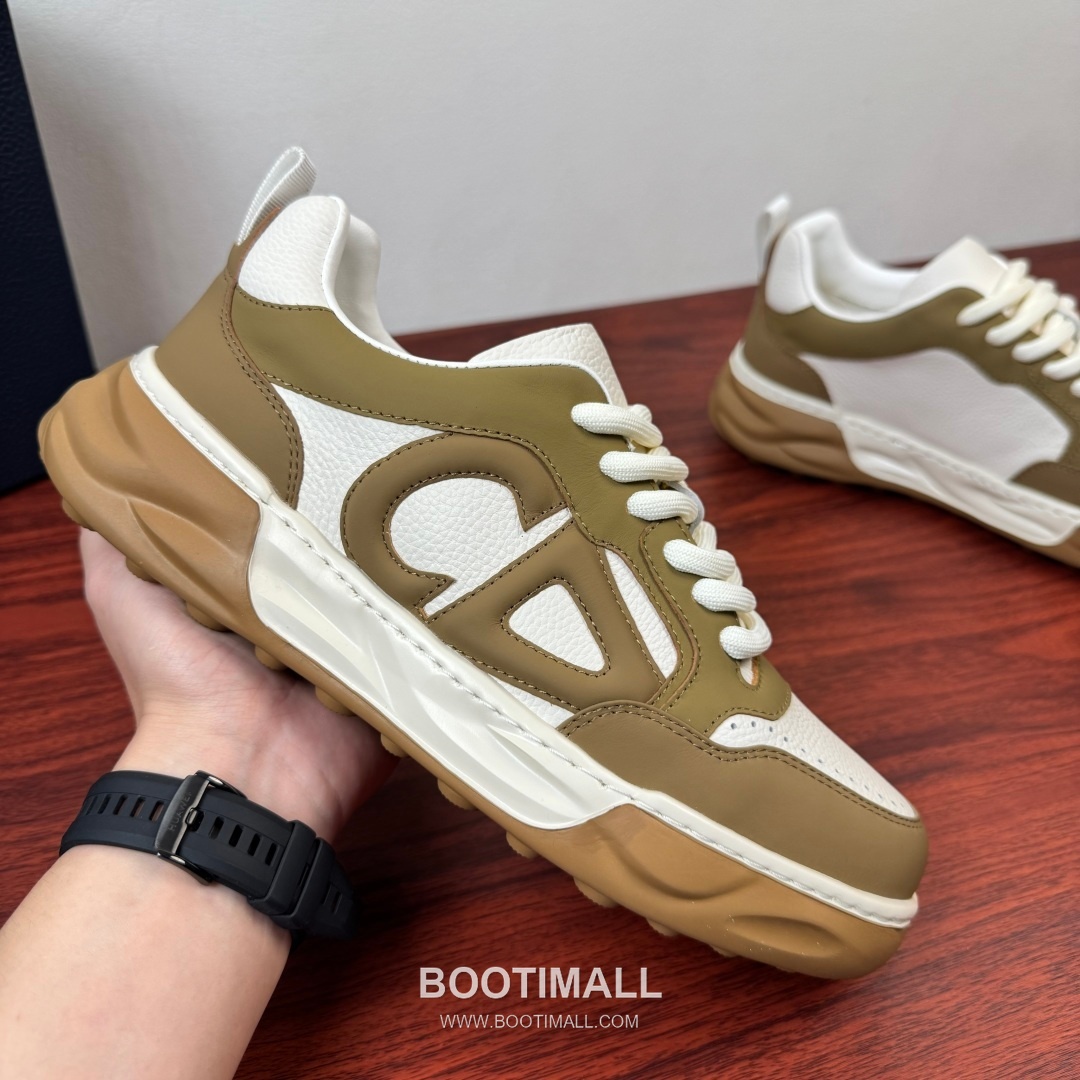 디올 리치그레인 가죽 CD로고 플랫폼 블랙 스니커즈 Dior Grained Leather CD Logo Platform Black Sneakers 4