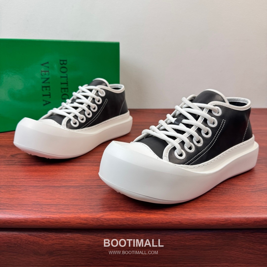 보테가베네타 송아지가죽 플랫폼 화이트 스니커즈 Bottega Veneta Calfskin Platform White Sneakers 5cm 2