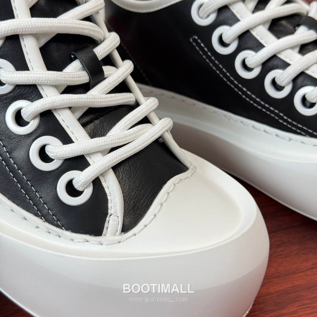 보테가베네타 송아지가죽 플랫폼 화이트 스니커즈 Bottega Veneta Calfskin Platform White Sneakers 5cm 5