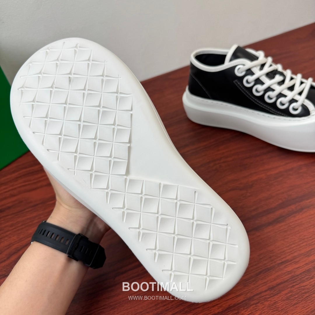 보테가베네타 송아지가죽 플랫폼 화이트 스니커즈 Bottega Veneta Calfskin Platform White Sneakers 5cm 9