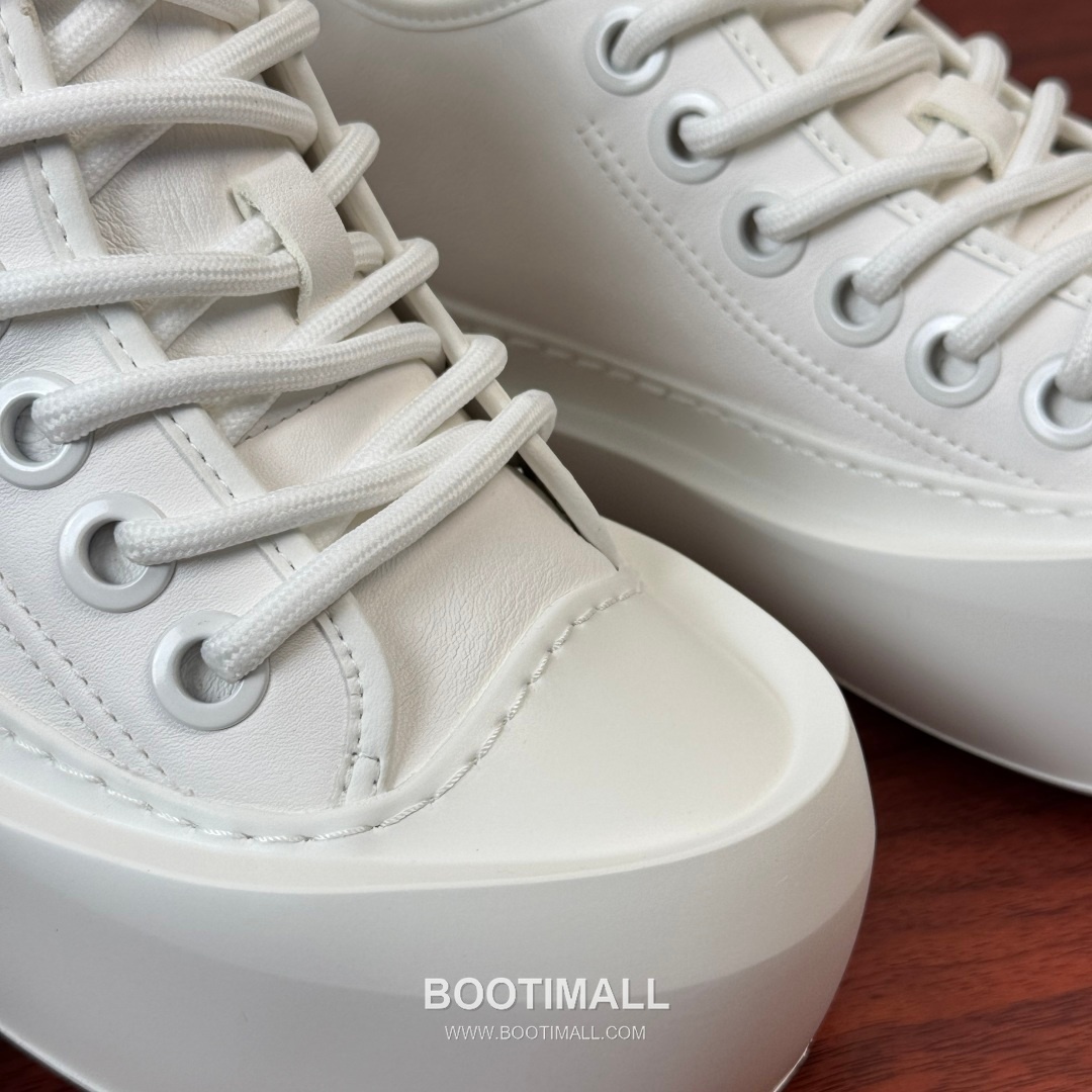 보테가베네타 송아지가죽 플랫폼 화이트 스니커즈 Bottega Veneta Calfskin Platform White Sneakers 5cm 5