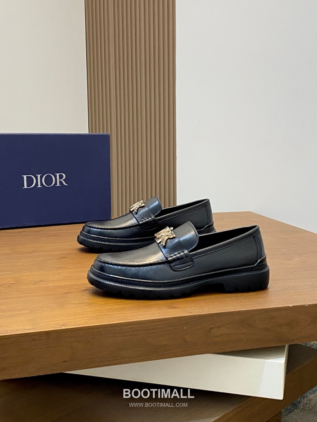 디올 2026SS 오블리크 가죽 레이스업 블랙 더비슈즈 Dior 2026 SS Oblique Leather Lace-up Black Derby Shoes 3