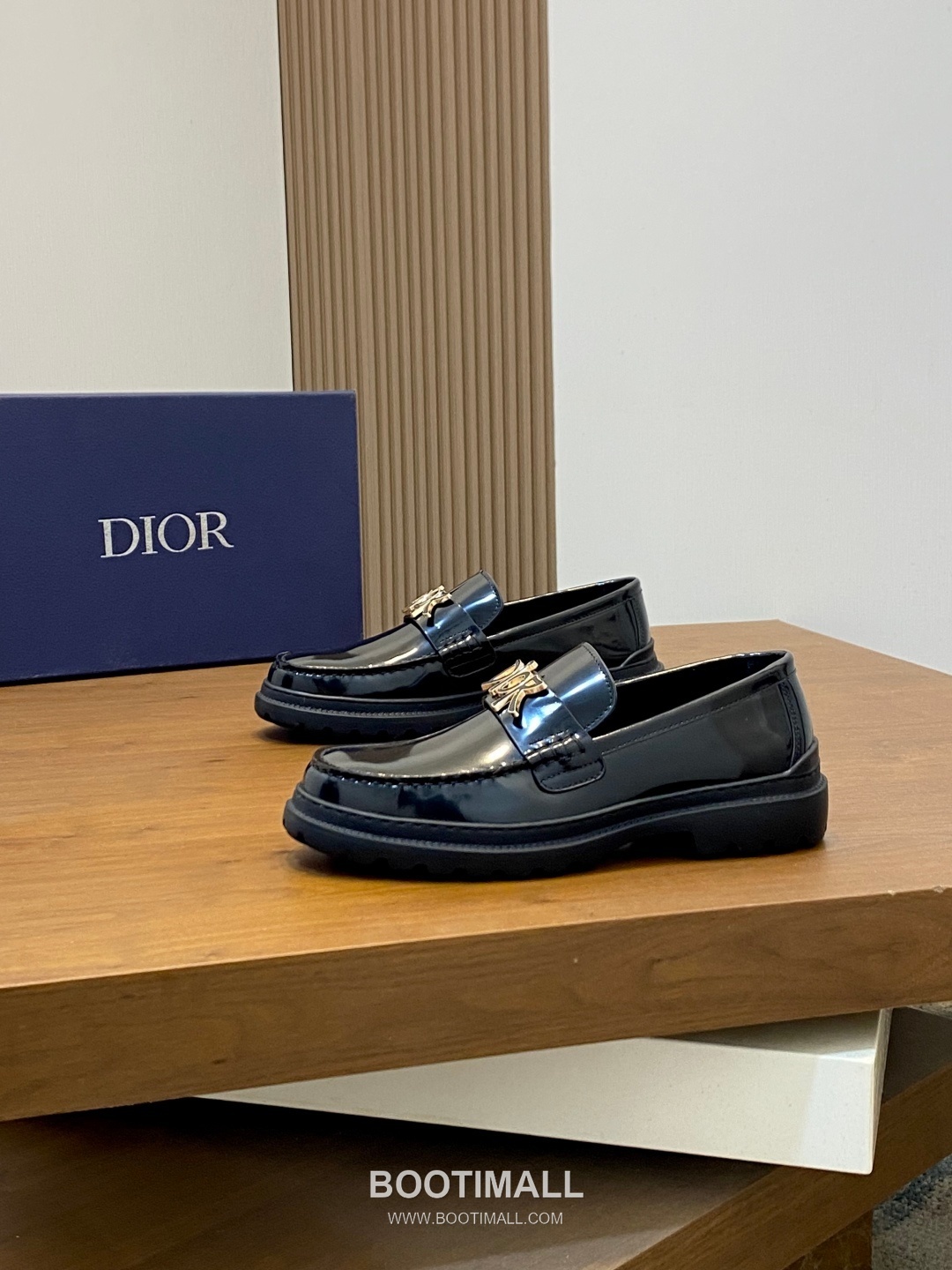 디올 2026SS 오블리크 가죽 레이스업 블랙 더비슈즈 Dior 2026 SS Oblique Leather Lace-up Black Derby Shoes 3