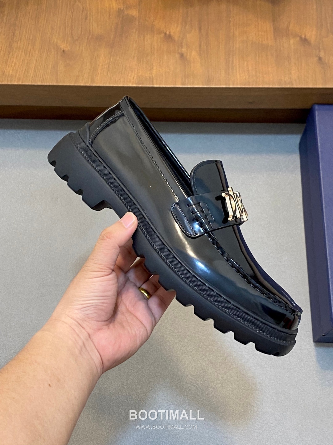 디올 2026SS 오블리크 가죽 레이스업 블랙 더비슈즈 Dior 2026 SS Oblique Leather Lace-up Black Derby Shoes 4