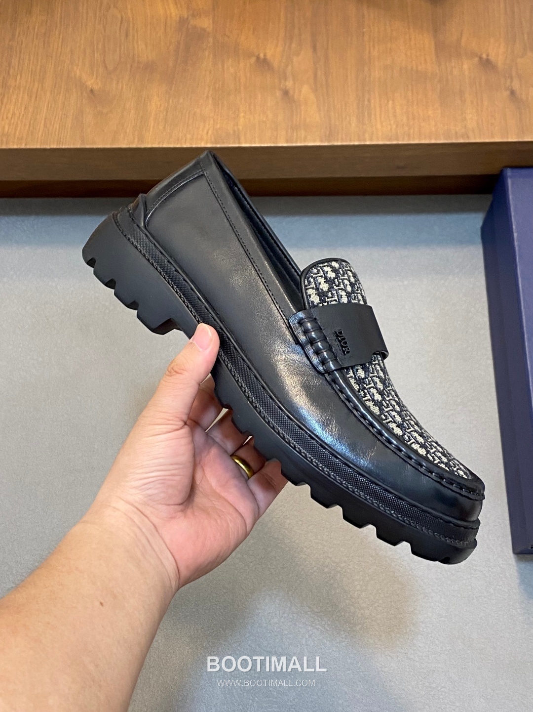 디올 2026SS 오블리크 소가죽 레이스업 블랙 더비슈즈 Dior 2026 SS Oblique Calfskin Lace-up Black Derby Shoes 4