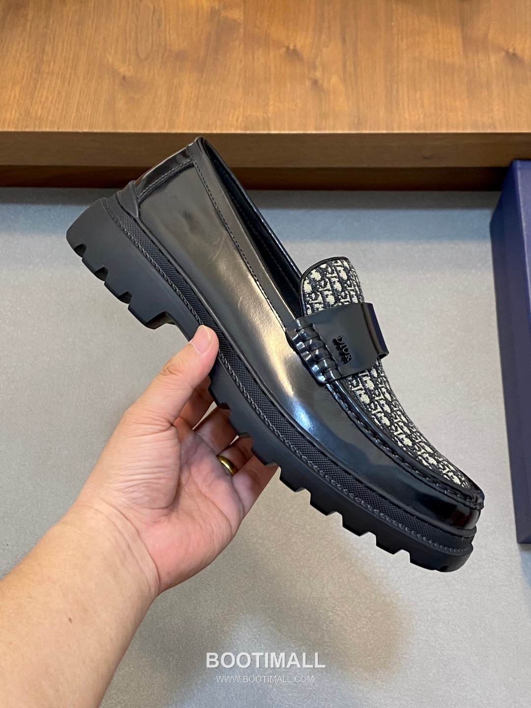 디올 2026SS 오블리크 소가죽 레이스업 블랙 더비슈즈 Dior 2026 SS Oblique Calfskin Lace-up Black Derby Shoes 4