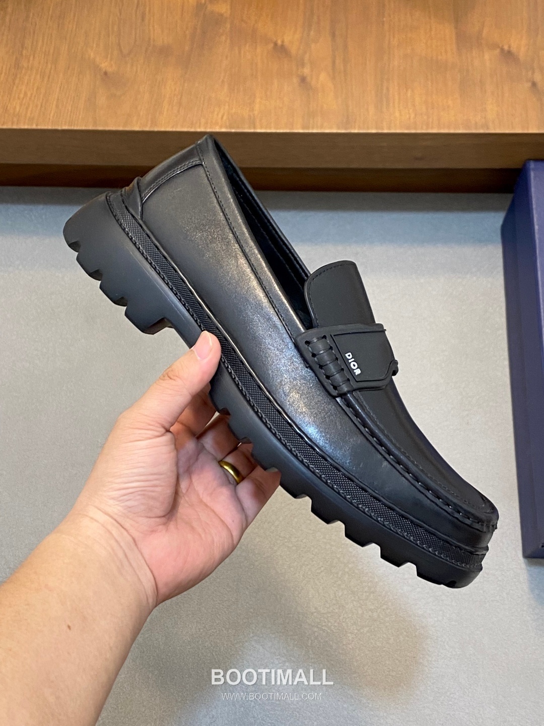 디올 2026SS 오블리크 소가죽 레이스업 플랫폼 블랙 더비슈즈 Dior 2026 SS Oblique Calfskin Lace-up Platform Black Derby Shoes 4