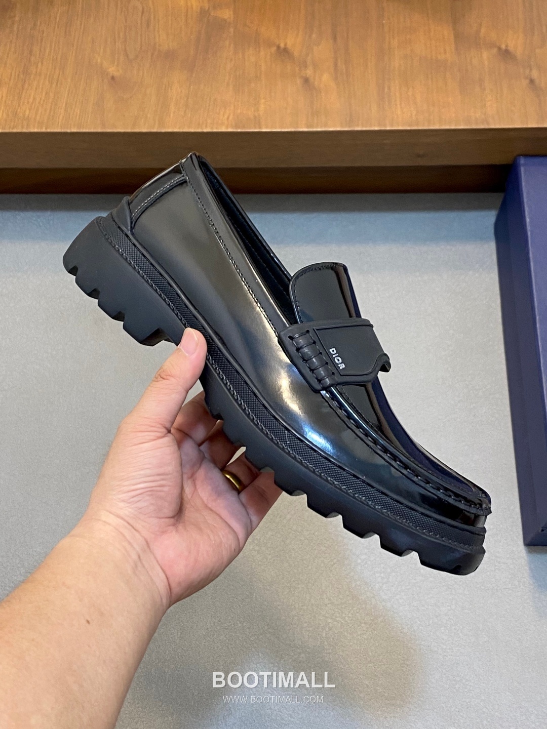 디올 2026SS 오블리크 소가죽 레이스업 플랫폼 블랙 더비슈즈 Dior 2026 SS Oblique Calfskin Lace-up Platform Black Derby Shoes 4