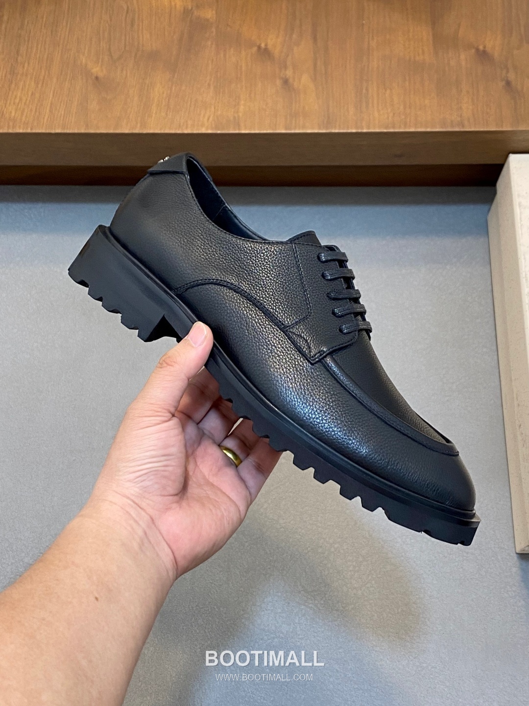 돌체앤가바나 이탈리아송아지가죽 플랫폼 블랙 더비슈즈 Dolce&Gabbana Italian Calfskin Platform Black Derby Shoes 4