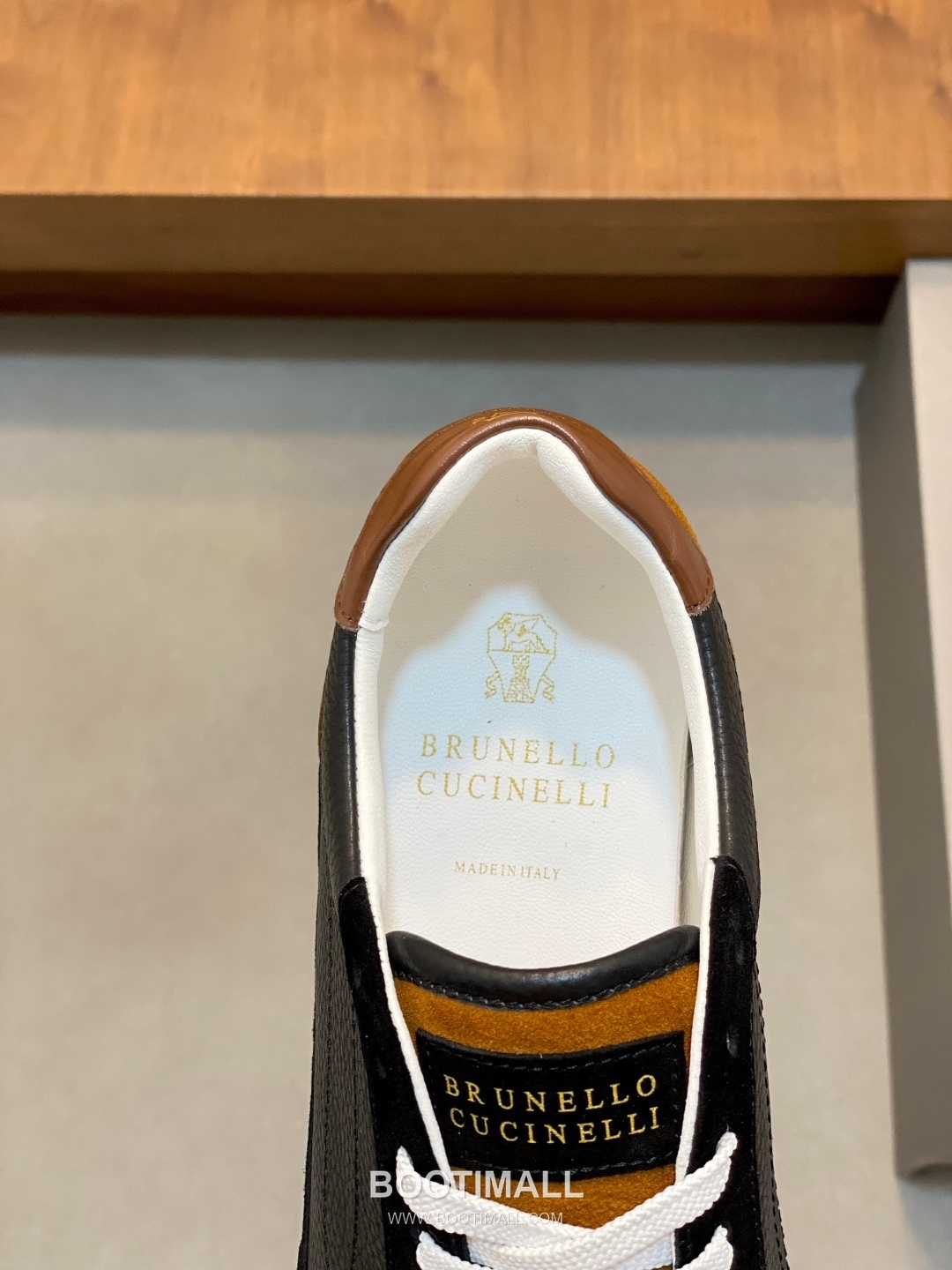 브루넬로쿠치넬리 송아지가죽 스웨이드 믹스 로우탑 베이지 스니커즈 Brunello Cucinelli Calfskin Suede Mix Low-top Beige Sneakers 7