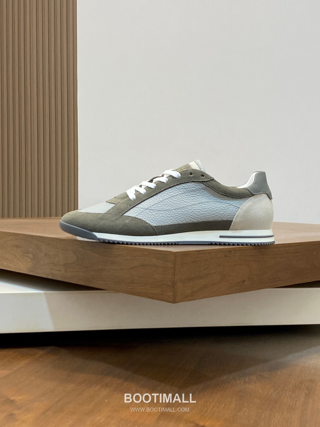 브루넬로쿠치넬리 송아지가죽 스웨이드 믹스 로우탑 베이지 스니커즈 Brunello Cucinelli Calfskin Suede Mix Low-top Beige Sneakers 2