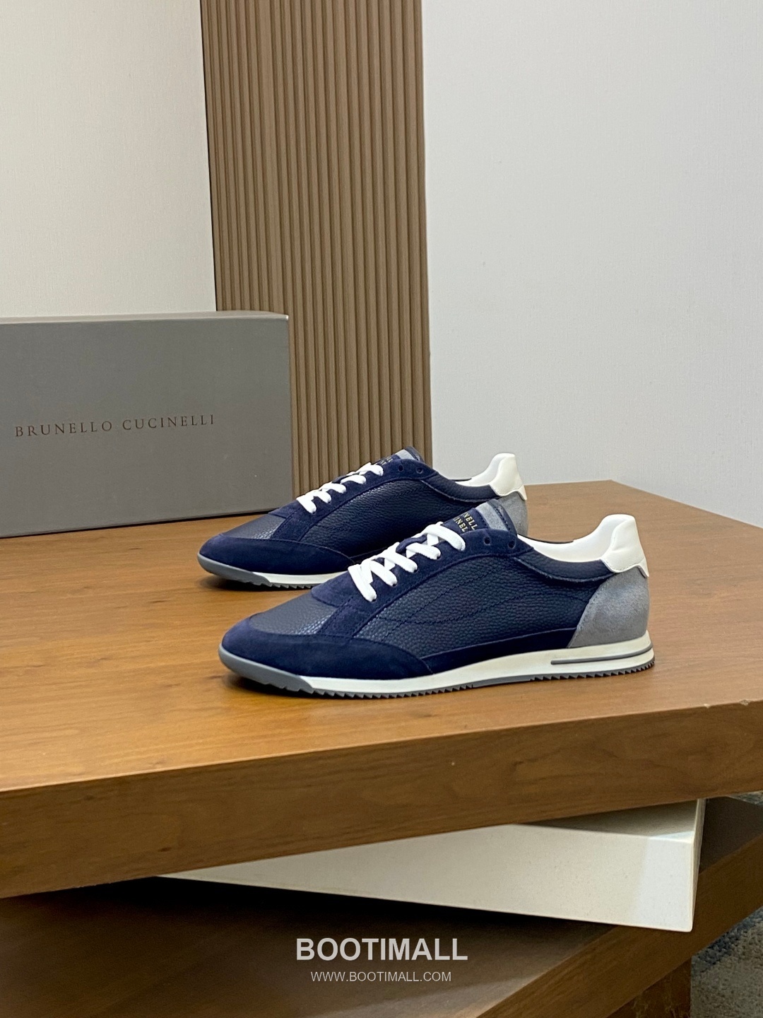 브루넬로쿠치넬리 송아지가죽 스웨이드 믹스 로우탑 베이지 스니커즈 Brunello Cucinelli Calfskin Suede Mix Low-top Beige Sneakers 3