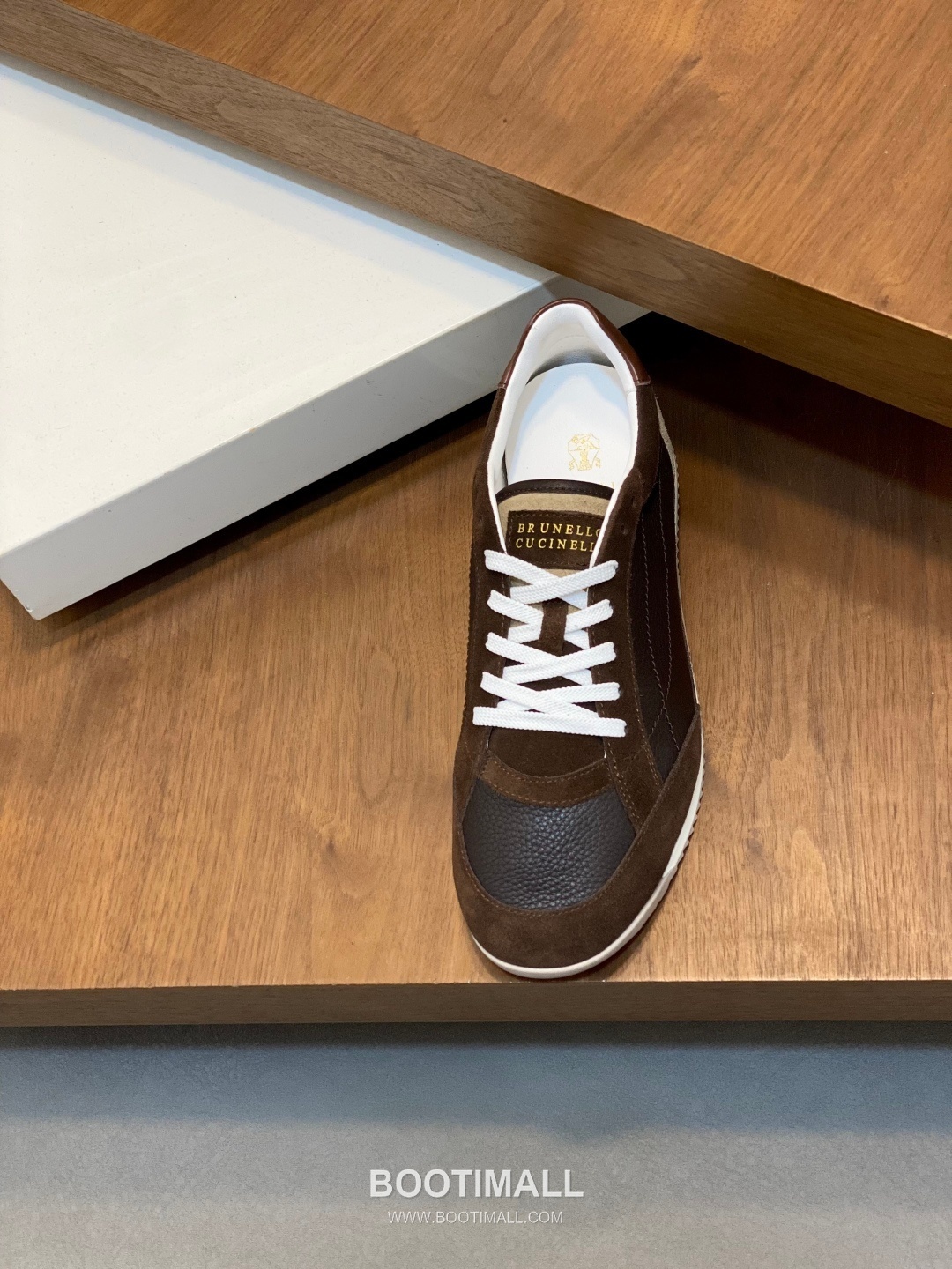 브루넬로쿠치넬리 송아지가죽 스웨이드 믹스 로우탑 베이지 스니커즈 Brunello Cucinelli Calfskin Suede Mix Low-top Beige Sneakers 6