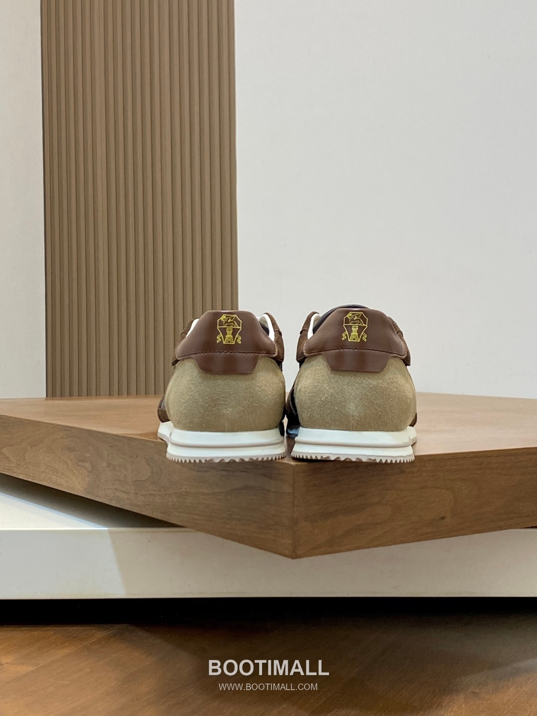 브루넬로쿠치넬리 송아지가죽 스웨이드 믹스 로우탑 베이지 스니커즈 Brunello Cucinelli Calfskin Suede Mix Low-top Beige Sneakers 8