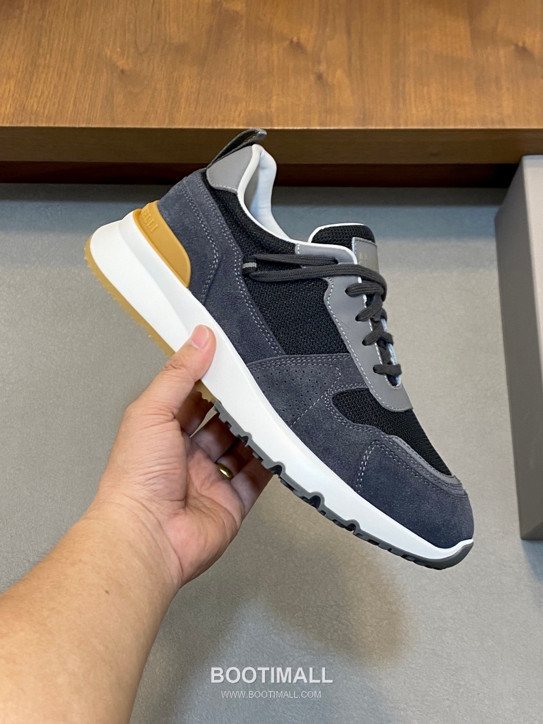 브루넬로쿠치넬리 캐시미어 스웨이드 로우탑 베이지 스니커즈 Brunello Cucinelli Cashmere Suede Low-top Beige Sneakers 4