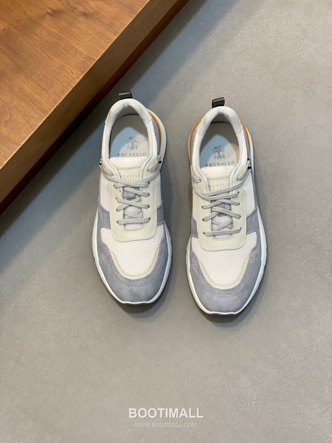 브루넬로쿠치넬리 캐시미어 스웨이드 로우탑 베이지 스니커즈 Brunello Cucinelli Cashmere Suede Low-top Beige Sneakers 1