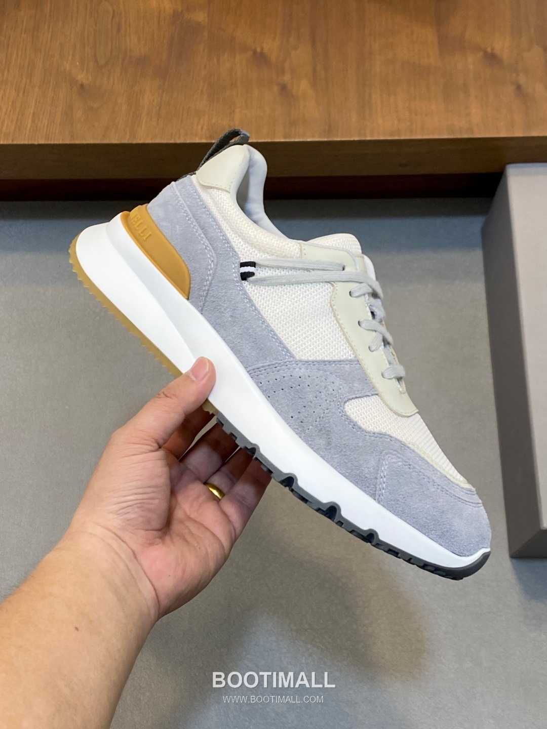 브루넬로쿠치넬리 캐시미어 스웨이드 로우탑 베이지 스니커즈 Brunello Cucinelli Cashmere Suede Low-top Beige Sneakers 4