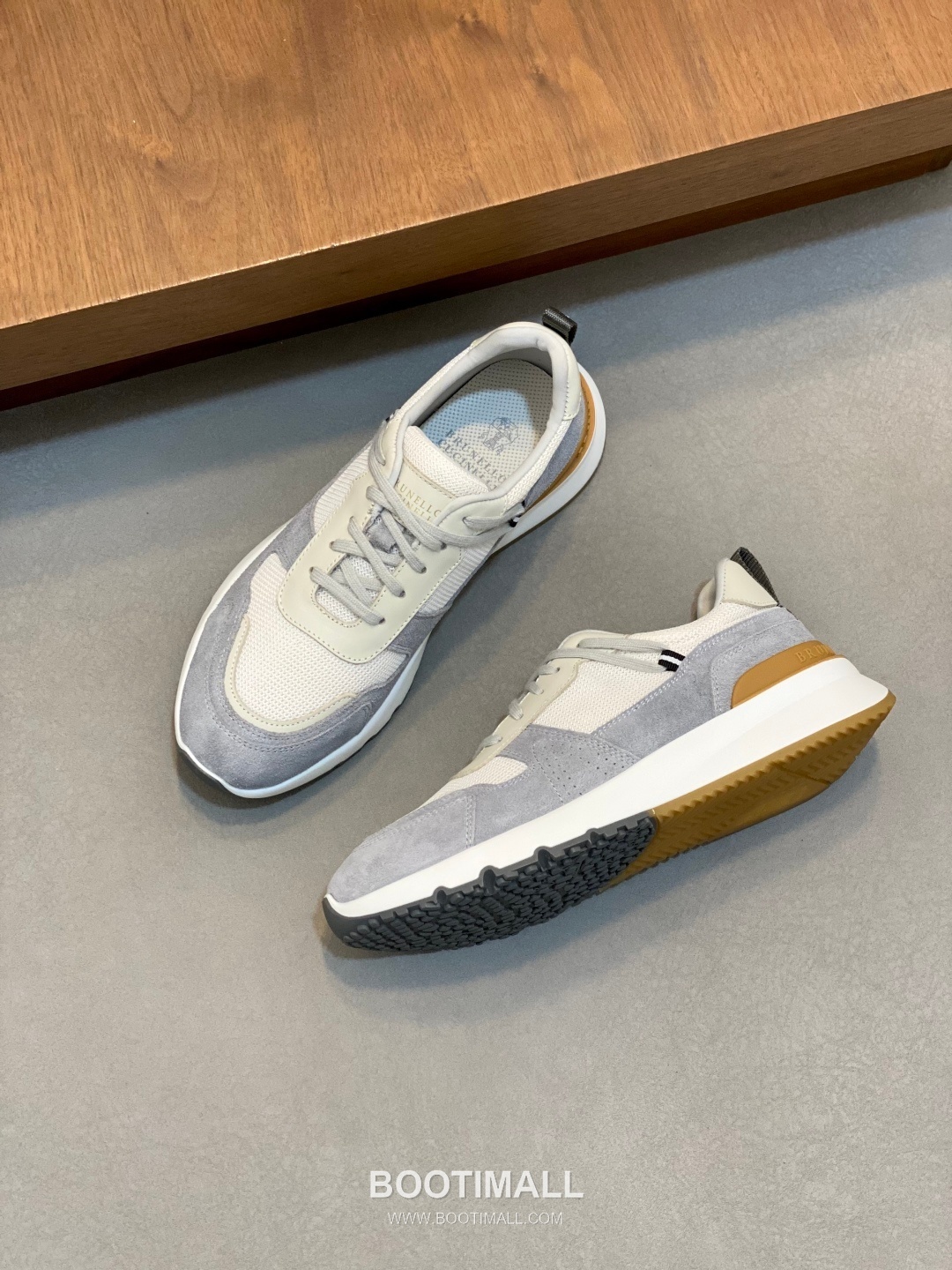 브루넬로쿠치넬리 캐시미어 스웨이드 로우탑 베이지 스니커즈 Brunello Cucinelli Cashmere Suede Low-top Beige Sneakers 5