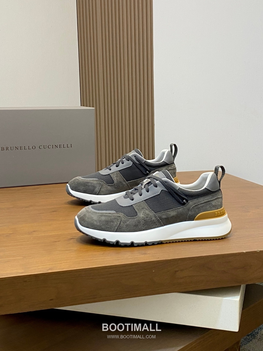 브루넬로쿠치넬리 캐시미어 스웨이드 로우탑 베이지 스니커즈 Brunello Cucinelli Cashmere Suede Low-top Beige Sneakers 3