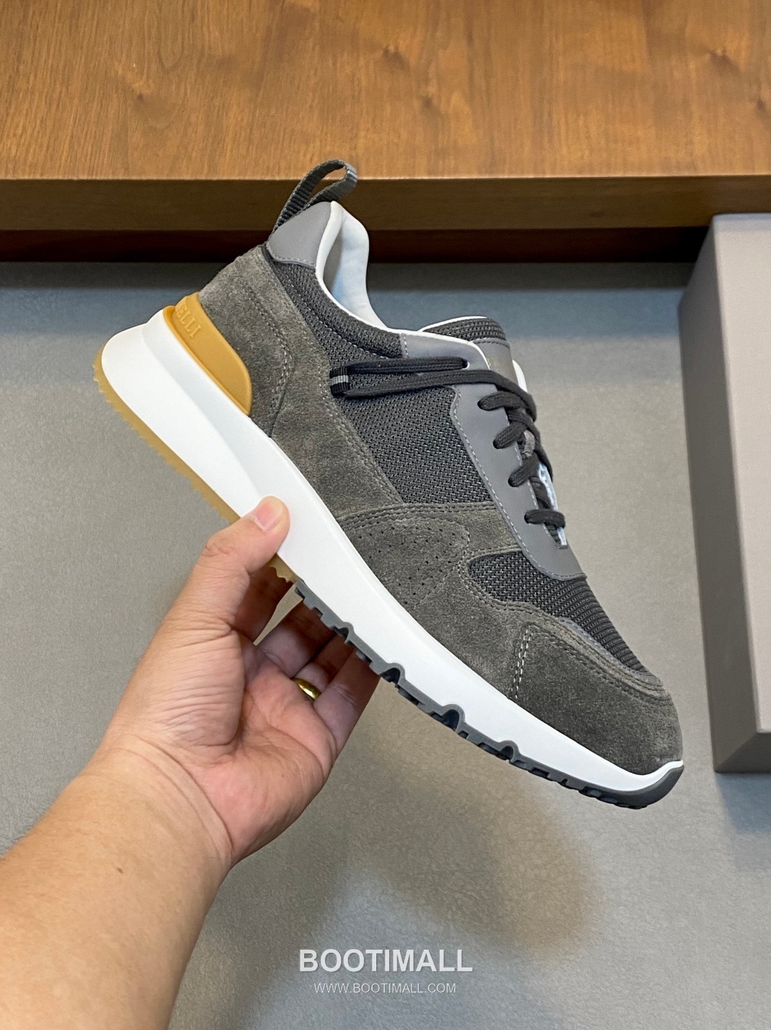 브루넬로쿠치넬리 캐시미어 스웨이드 로우탑 베이지 스니커즈 Brunello Cucinelli Cashmere Suede Low-top Beige Sneakers 4