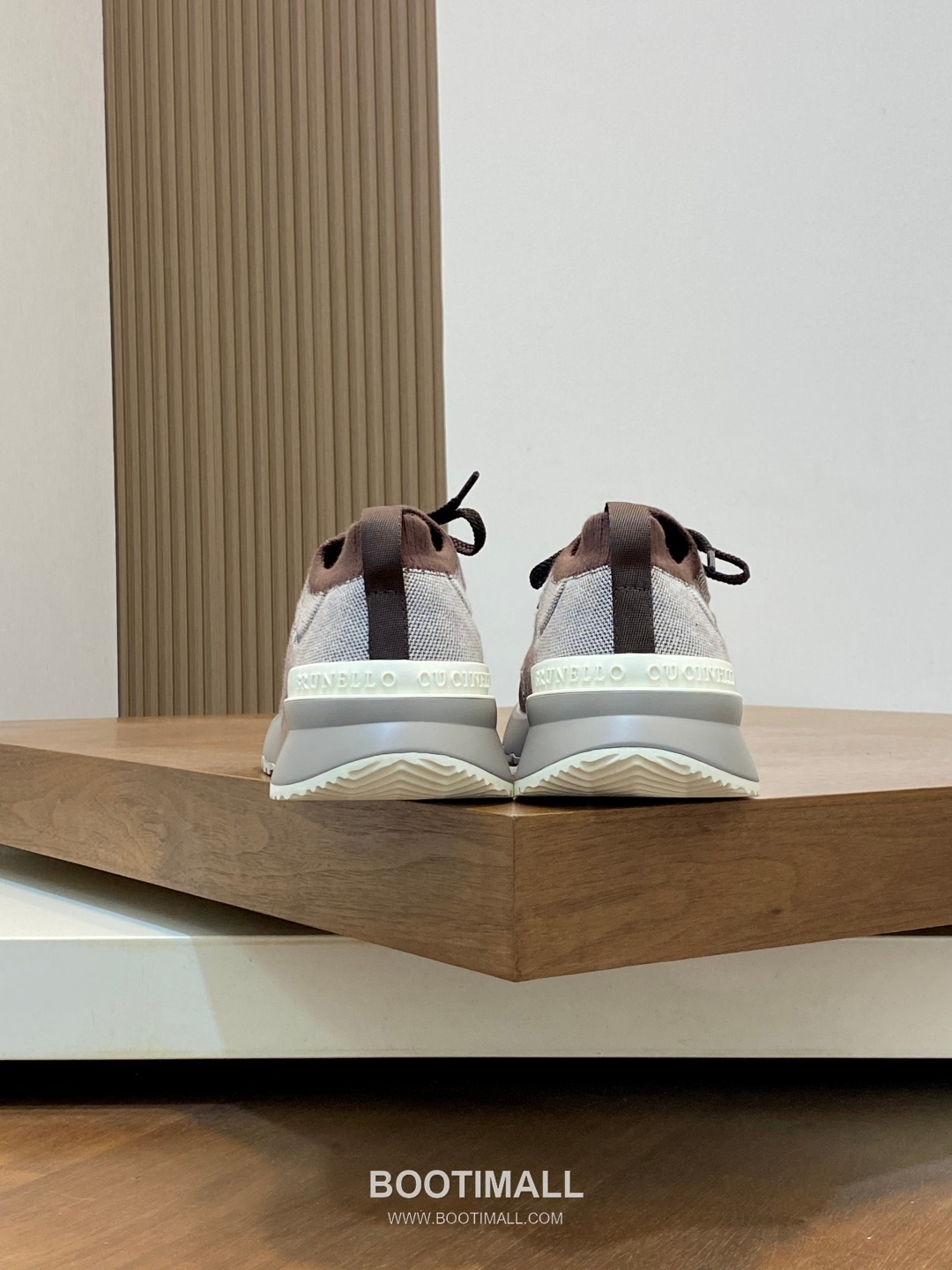 브루넬로쿠치넬리 스웨이드 니트믹스 로우탑 베이지 스니커즈 Brunello Cucinelli Suede Knit Mix Low-top Beige Sneakers 8