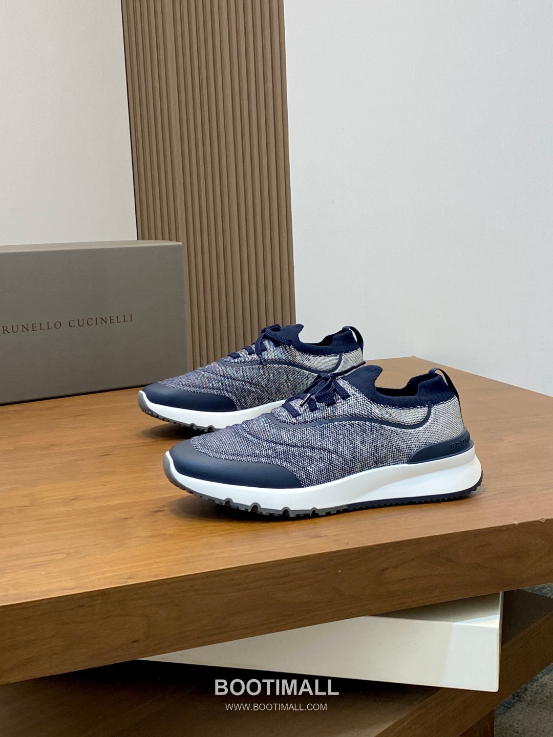 브루넬로쿠치넬리 스웨이드 니트믹스 로우탑 베이지 스니커즈 Brunello Cucinelli Suede Knit Mix Low-top Beige Sneakers 3